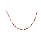 Aqua Dulce Peachy halskæde sølv m. perler (42 + 3 cm)
