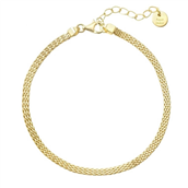 Aqua Dulce Flata armbånd forgyldt sølv (17 + 3 cm)