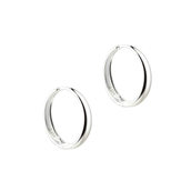 Aqua Dulce Emma Hoop 25mm øreringe sølv