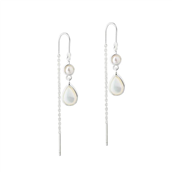 Aqua Dulce Celestia Pearl Thread øreringe sølv m. fvp