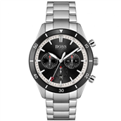 *Boss Santiago herreur stål sort skive 44mm 5 bar