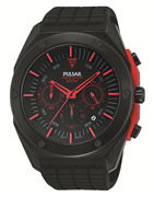 *Pulsar herreur,kal.VD53 sort gummirem 