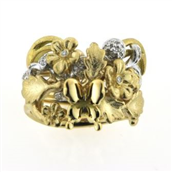 14 kt. 585 Årstidsring (F1a+E2b+V3c+S4d)