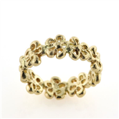 Blomster ørestik, brill. 2*0,01 w/vs. 7,3 mm. 14 kt.