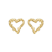By Birdie Zenith Open Heart øreringe 14 karat guld