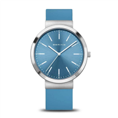 Bering Classic unisexur stål m. silikoneremme 41mm 3 bar
