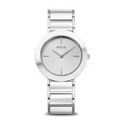 Bering Ceramic dameur keramik/stål lænke safirglas 35mm 3bar