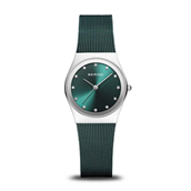 Bering Classic dameur stål grøn 27mm 3 bar
