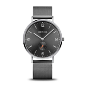Bering Classic herreur stål mørkegrå 40mm 3bar