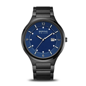 Bering Solar herreur sort stål 42mm safirglas 5bar