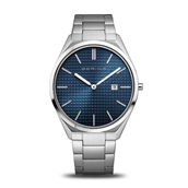 Bering Ultra Slim herreur stållænke blå skive 3 ATM 40mm