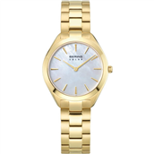 Bering Classic Solar dameur stål gulddoublé 5 bar 31mm