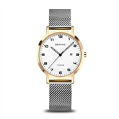 Bering Titanium dameur titanium/gulddoublé meshlænke 34mm 5 bar