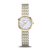 Bering Classic dameur stål gulddoublé perlemorsskive 26mm 5bar
