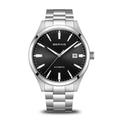 Bering Automatic herreur stål lænke sort skive 3bar 42mm