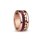 *Bering ring poleret rosé guld stål 10mm (str 55)