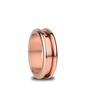 Bering ring Arctic Symphony poleret rosé guld (str. 52-63)