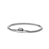 Bering armbånd stål Arctic Symphony sølv  slange (17-21 cm)