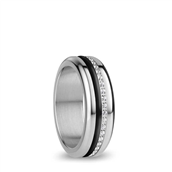 Bering Arctic Symphony Pizzo ring stål m. cz (str. 52-63)