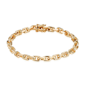 Armbånd anker facet 8kt t 1,70/br 5,0mm 21cm (kasselås)