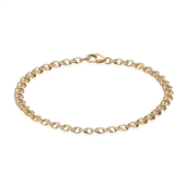 BNH Armbånd bismark 14kt bredde 3,50mm 18,5cm (karabinlås)