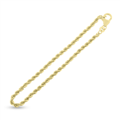 Halskæde cordel br. 2,7 mm. 50 cm. 14 kt.