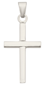Stolpe kors blank 21,5*34 mm. 925s sølv