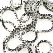 Kæde venezia sølv bredde 3,00mm karabinlås 36-80 cm pris fra