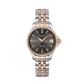 Certina DS Lady Diamond Action dameur stål, rosadouble, dato, 3x diamanter 0,0076ct.