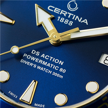 Certina DS Action 'Special Edition' Sea Turtle Conservancy Automatisk Blue Bicolor 300m safirglas 38mm