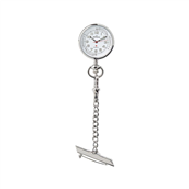 Brixon sygeplejeur stål 31mm nål m. kæde u. dato