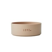 *Design Letters børneskål beige love tritan