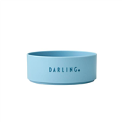 *Design Letters børneskål lightblue darling tritan