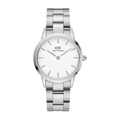 *Daniel Wellington Iconic Link 40mm sølv hvid urskive