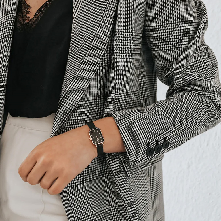 Tillid konsulent Afslut Daniel Wellington Quadro Melrose Ashfield Black | Daniel Wellington ure -  Køb hos pindj.dk