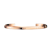 *Daniel Wellington Classic Cuff - Armring i rosa guld stål str. small