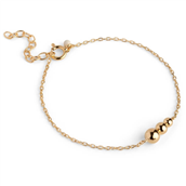ENAMEL Copenhagen Trinity armbånd forgyldt sølv (15+3 cm)