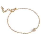 ENAMEL Copenhagen Balloon Sparkle armbånd forgyldt sølv (15+3cm)