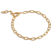 ENAMEL Copenhagen Medium Charm armbånd forgyldt sølv (19 cm)