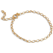 ENAMEL Copenhagen Simple Charm armbånd forgyldt sølv (19 cm)