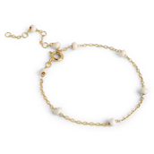 ENAMEL Copenhagen Lola Bold Daisy armbånd forgyldt sølv (15 + 4 cm)
