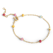 ENAMEL Copenhagen Lola Bold Rainbow armbånd forgyldt sølv (15 + 4 cm)
