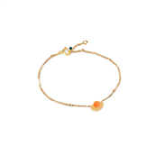 *ENAMEL Copenhagen Soleil Clementine armbånd sølv forgyldt (15,5 + 2cm)