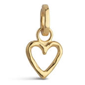 ENAMEL Copenhagen Charm - Organic Heart forgyldt sølv