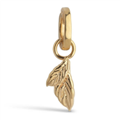 ENAMEL Copenhagen Charm - Organic Double Leaf forgyldt sølv