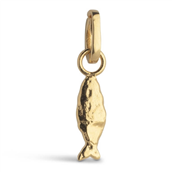 ENAMEL Copenhagen Charm - Flowing Fish forgyldt sølv