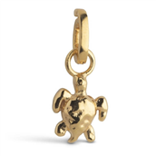 ENAMEL Copenhagen Charm - Calm Turtle forgyldt sølv