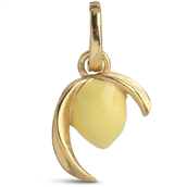 ENAMEL Copenhagen Charm - Lively Lemon forgyldt sølv m. emalje