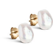 ENAMEL Copenhagen Baroque Pearl ørestikker forgyldt sølv m. fvp