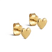 ENAMEL Copenhagen Heart øreringe forgyldt sølv